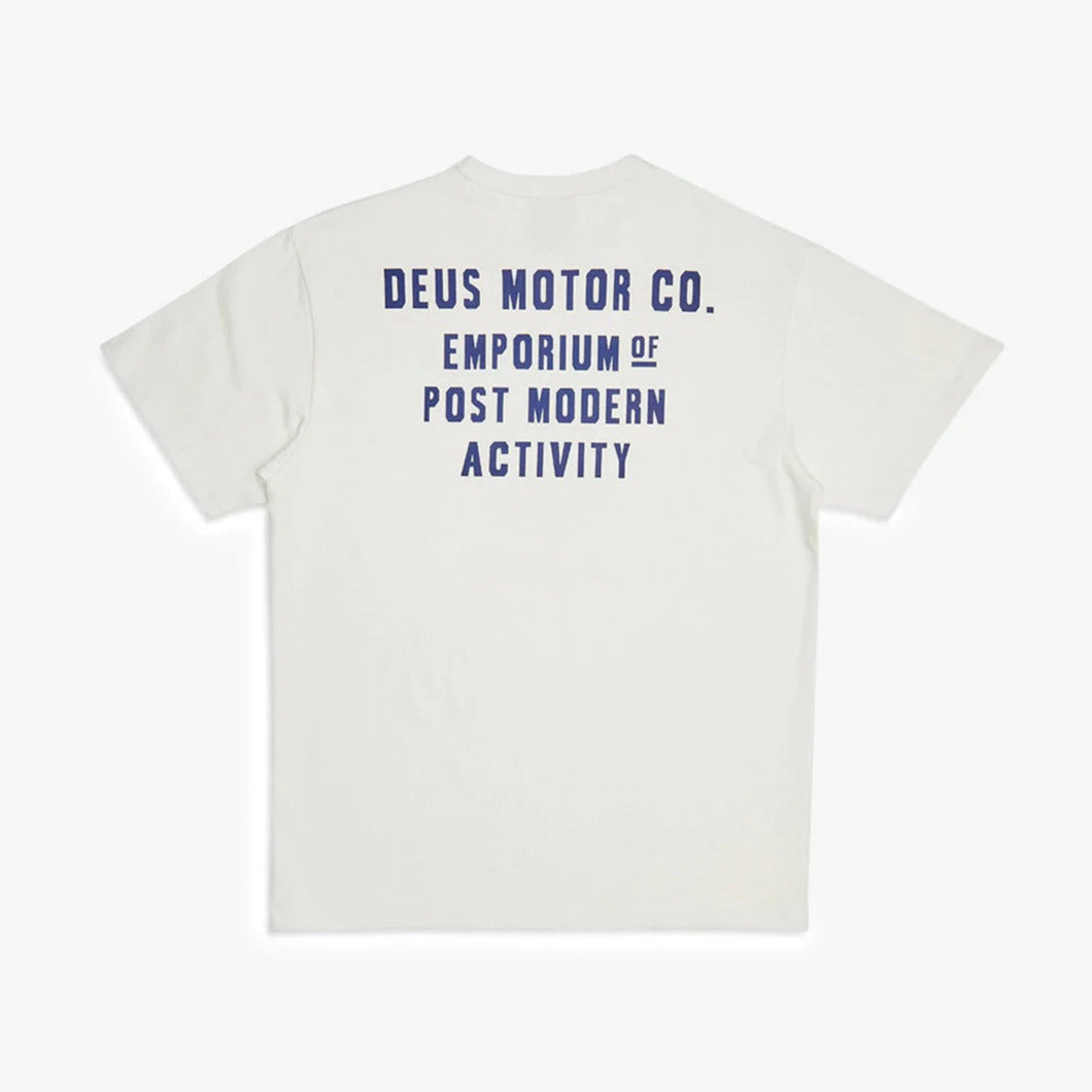 Deus Ex Machina - Plymouth Tee - VINTAGE WHITE
