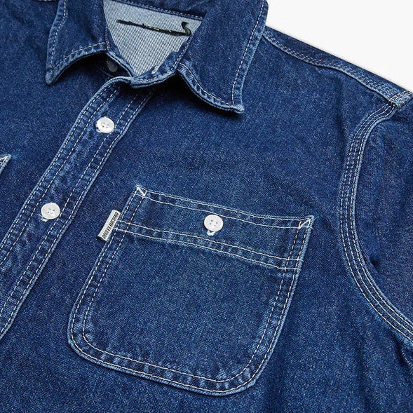 DEUS, Boston Denim Shirt, Blue Indigo