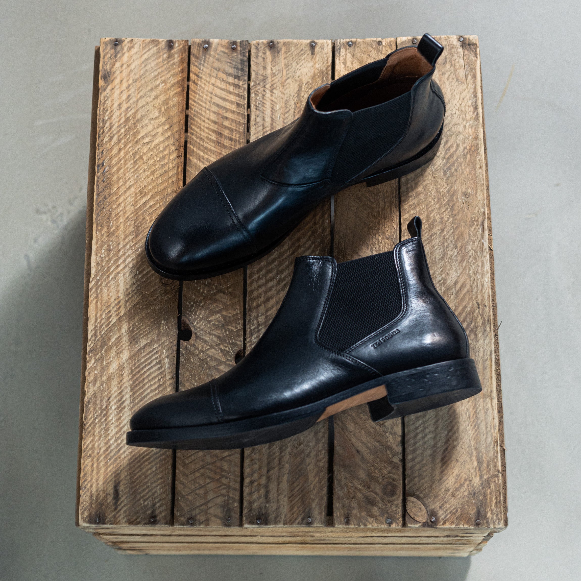 TEN POINTS - Chelsea boots - New Mercury - Sort læder
