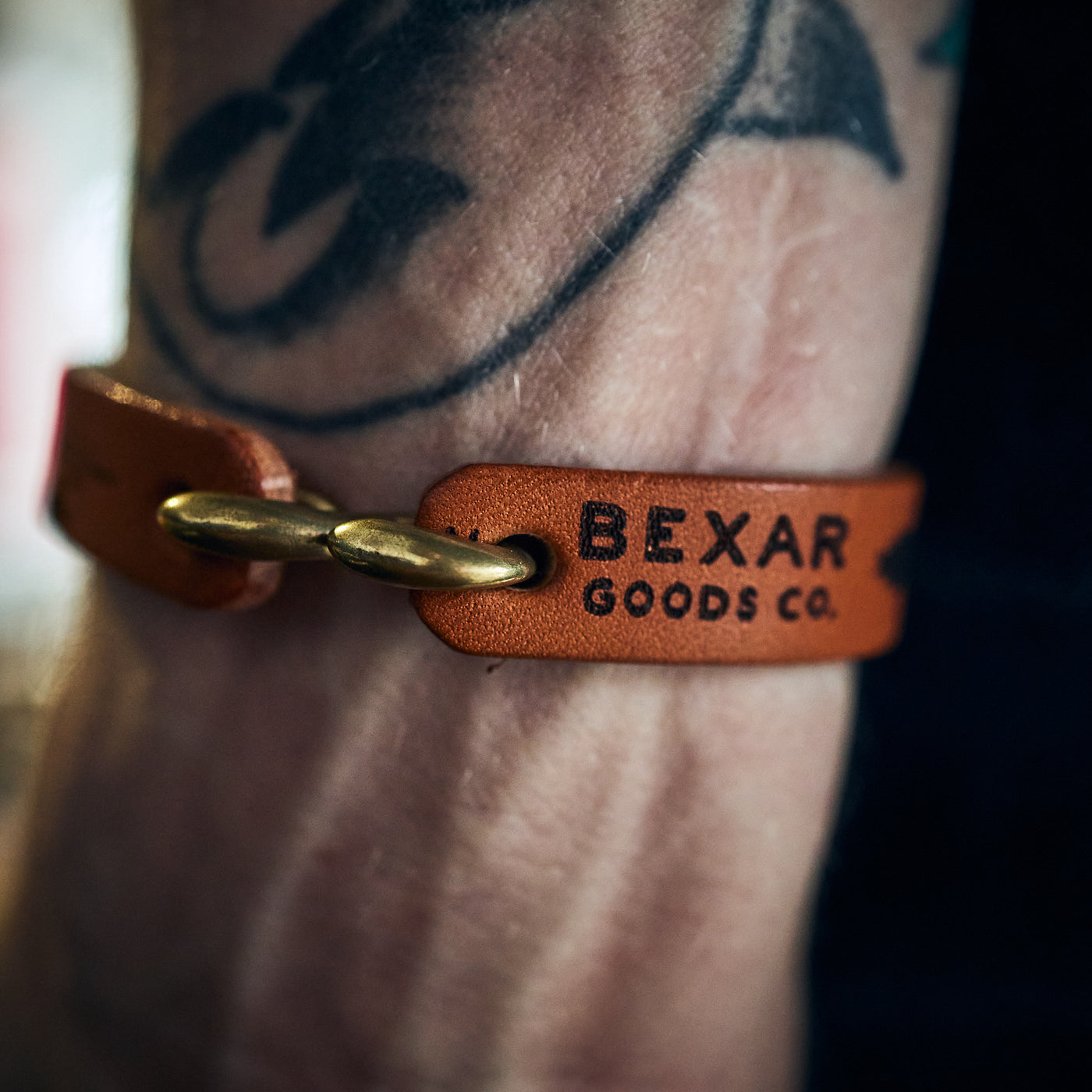 Bexar Goods - Armbånd - Leather & Brass