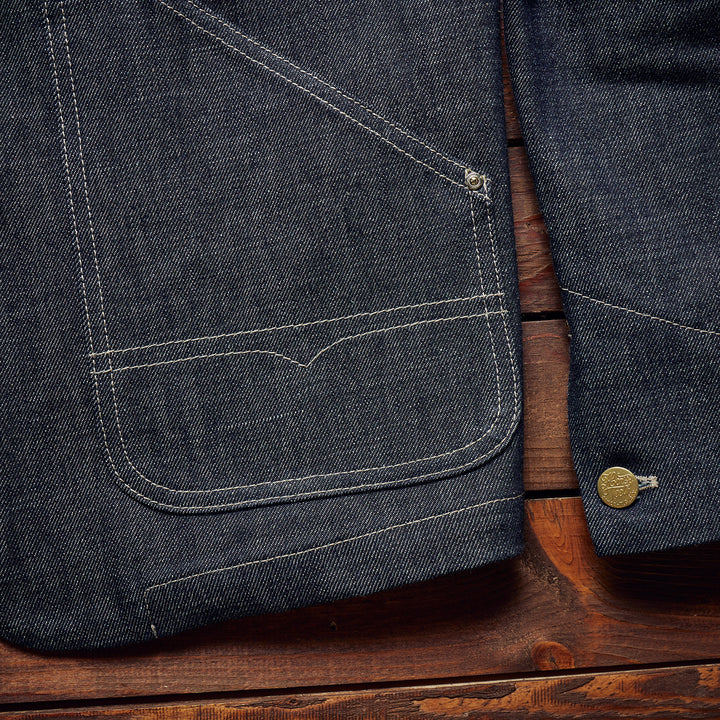 Hen's Teeth Italy - WORK JACKET SELVEDGE DENIM