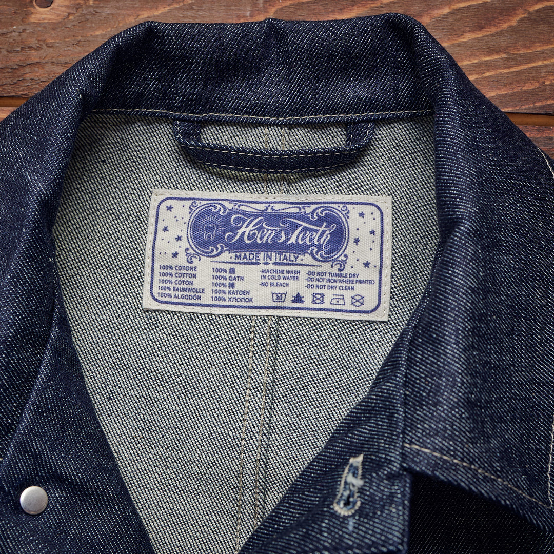 Hen's Teeth Italy - WORK JACKET SELVEDGE DENIM