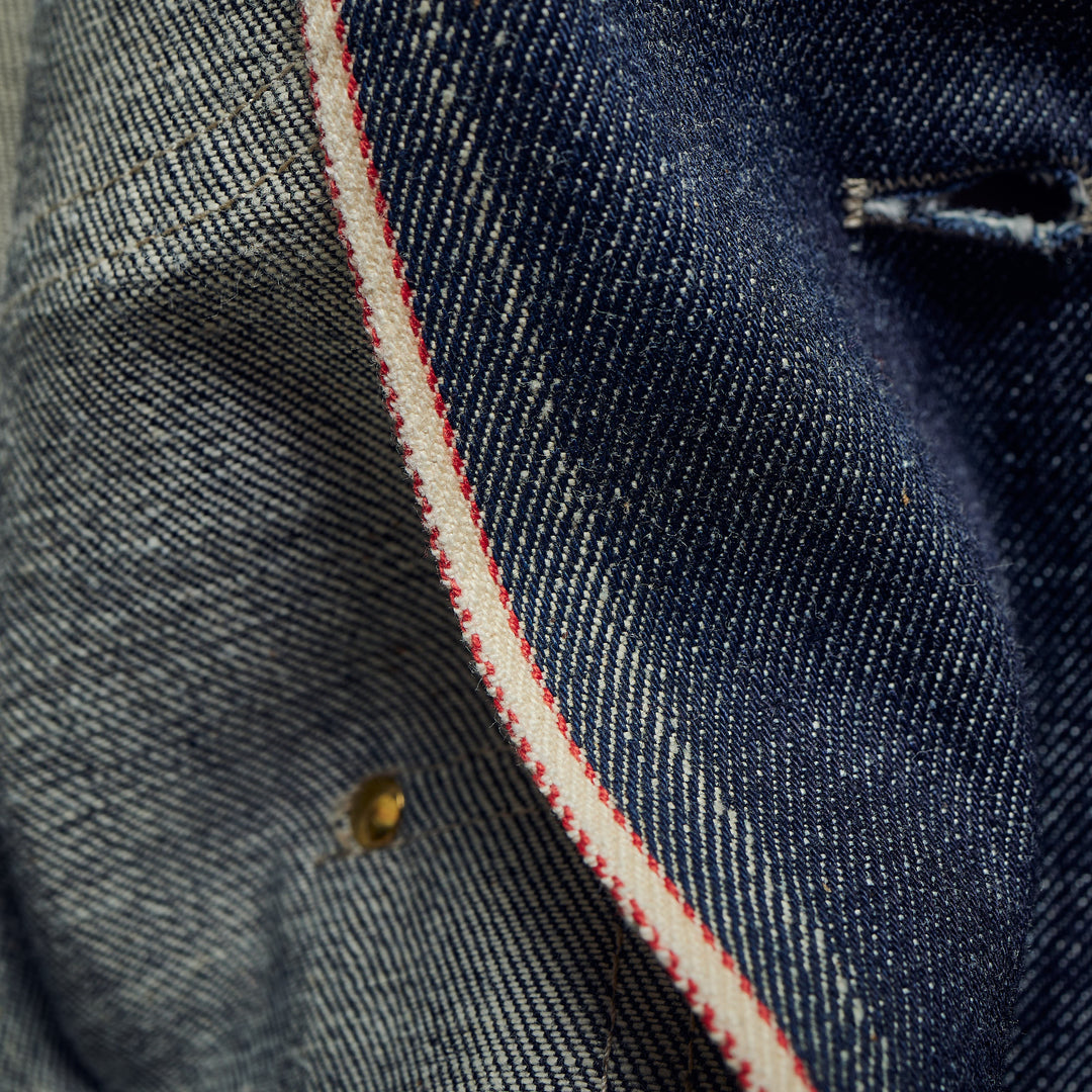 Hen's Teeth Italy - WORK JACKET SELFEDGE DENIM