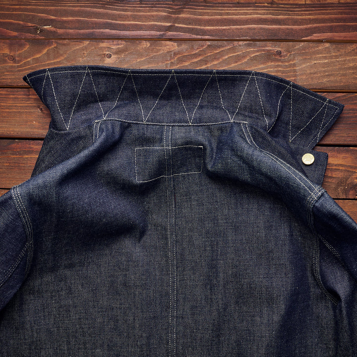 Hen's Teeth Italy - WORK JACKET SELFEDGE DENIM