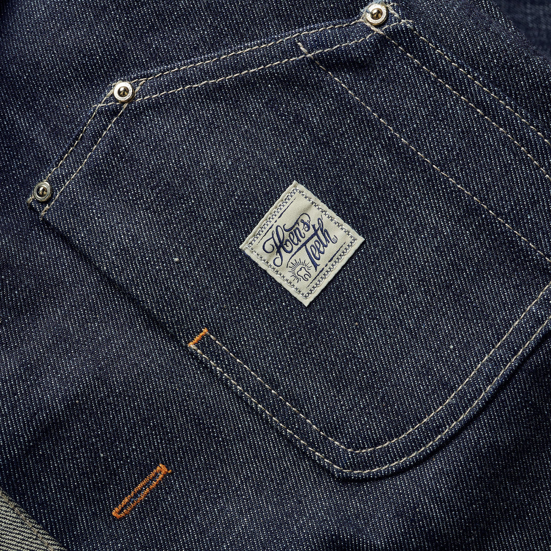 Hen's Teeth Italy - WORK JACKET SELFEDGE DENIM