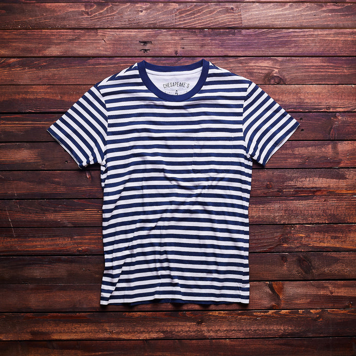 Chesapeake's - Lighthouse Tee - navy/hvid