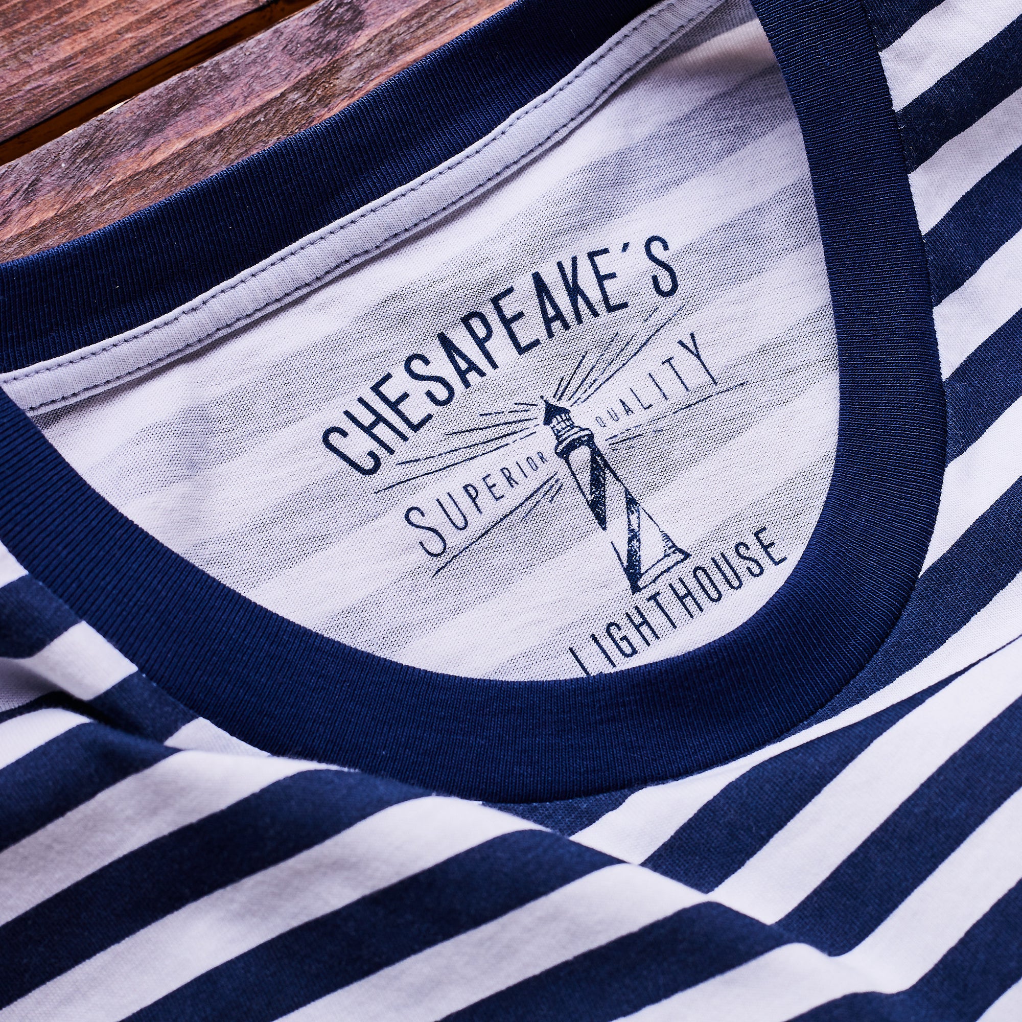Chesapeake's - Lighthouse Tee - navy/white