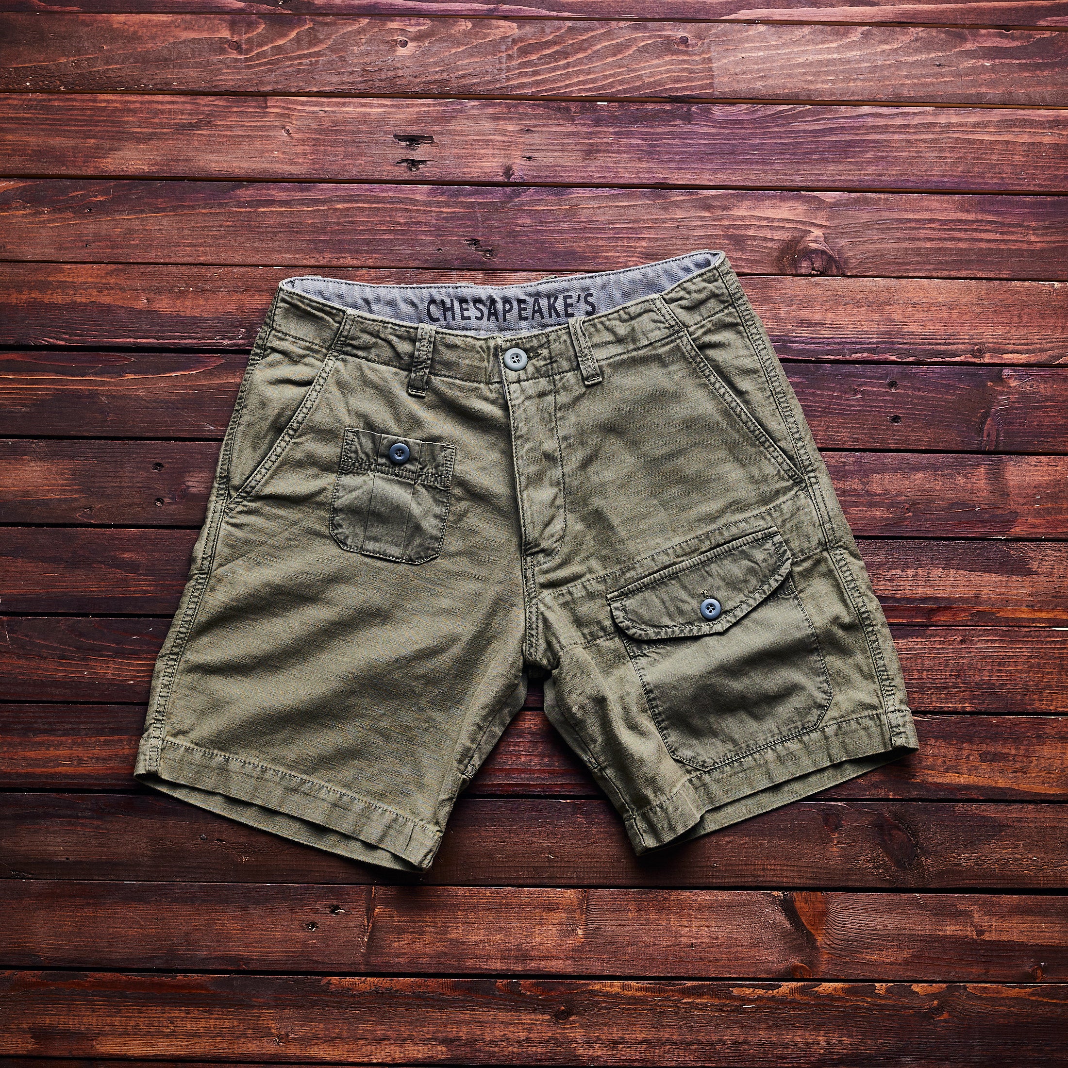 CHESAPEAKE'S - Harbor Shorts - Army - Green
