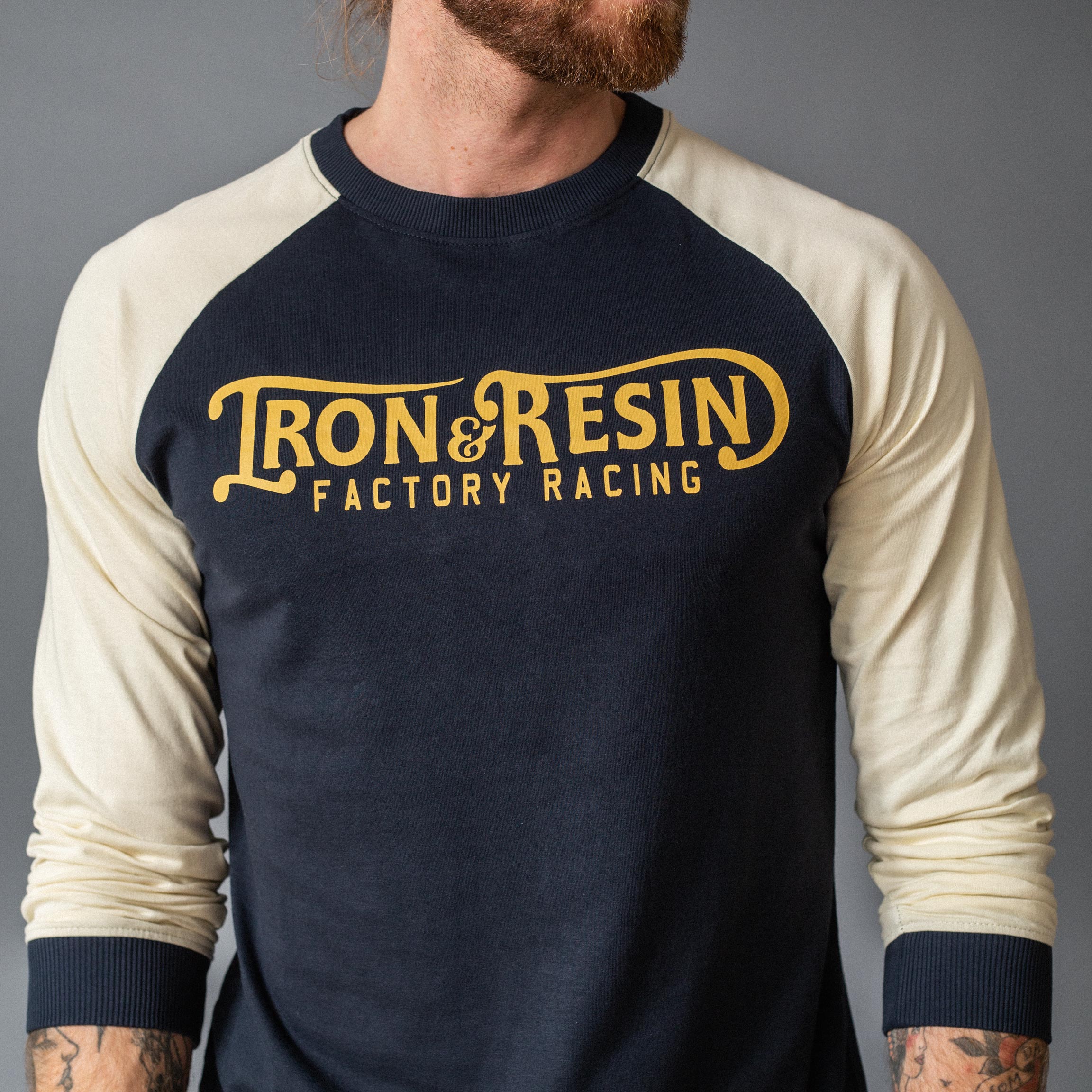 Iron and Resin - Sweater - Long sleeve - blue/off-white