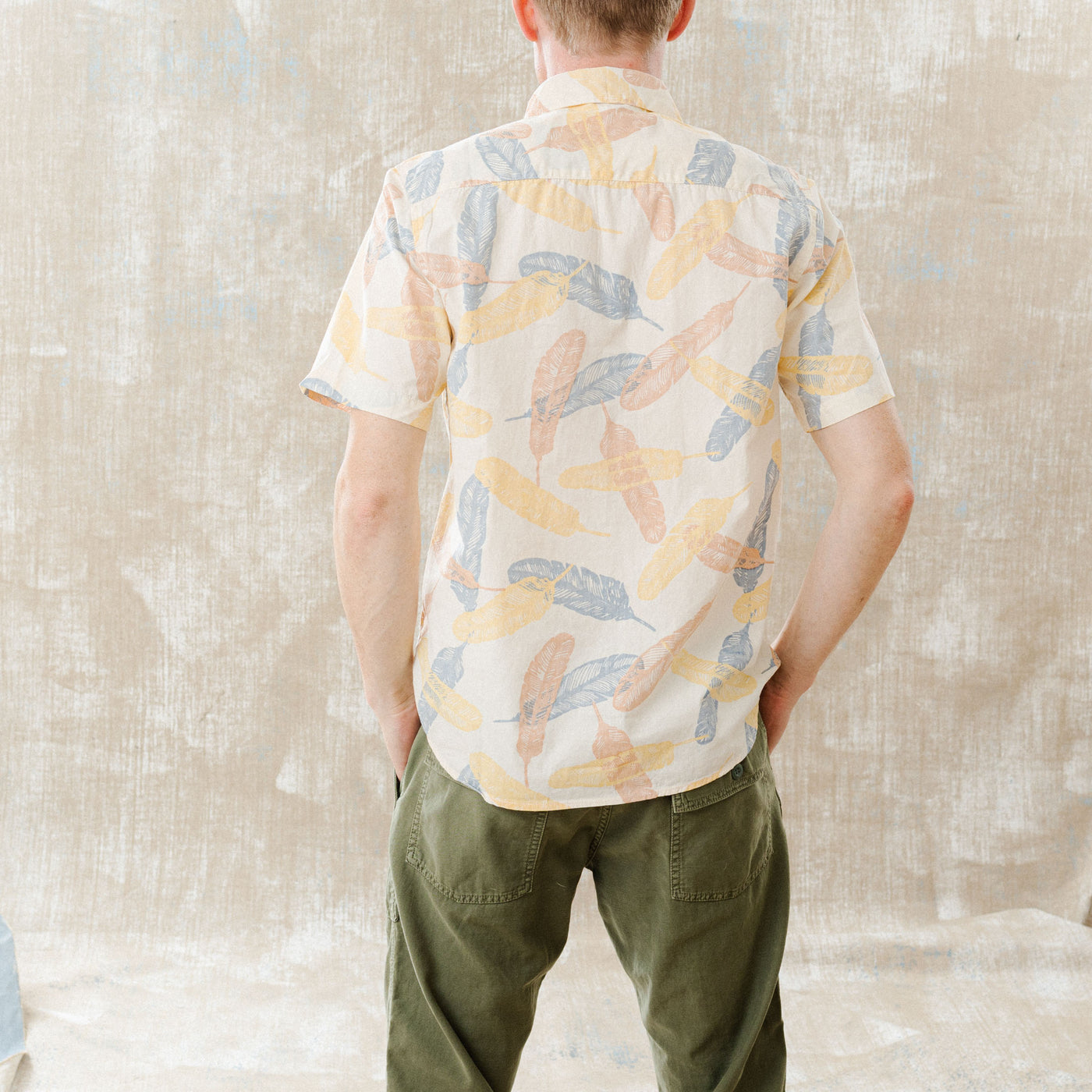 Iron and Resin - Short sleeve shirt - feather print