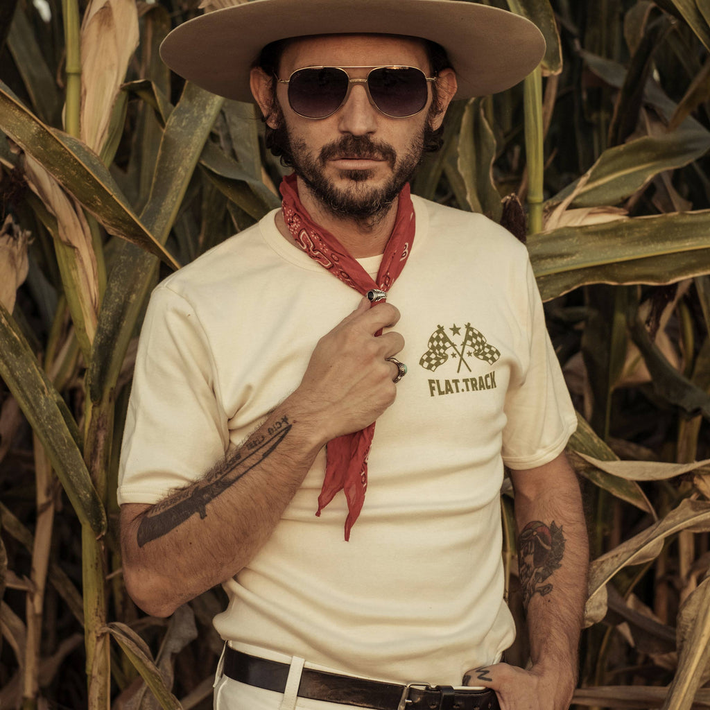 Brut Indigo - Flat track - short sleeve