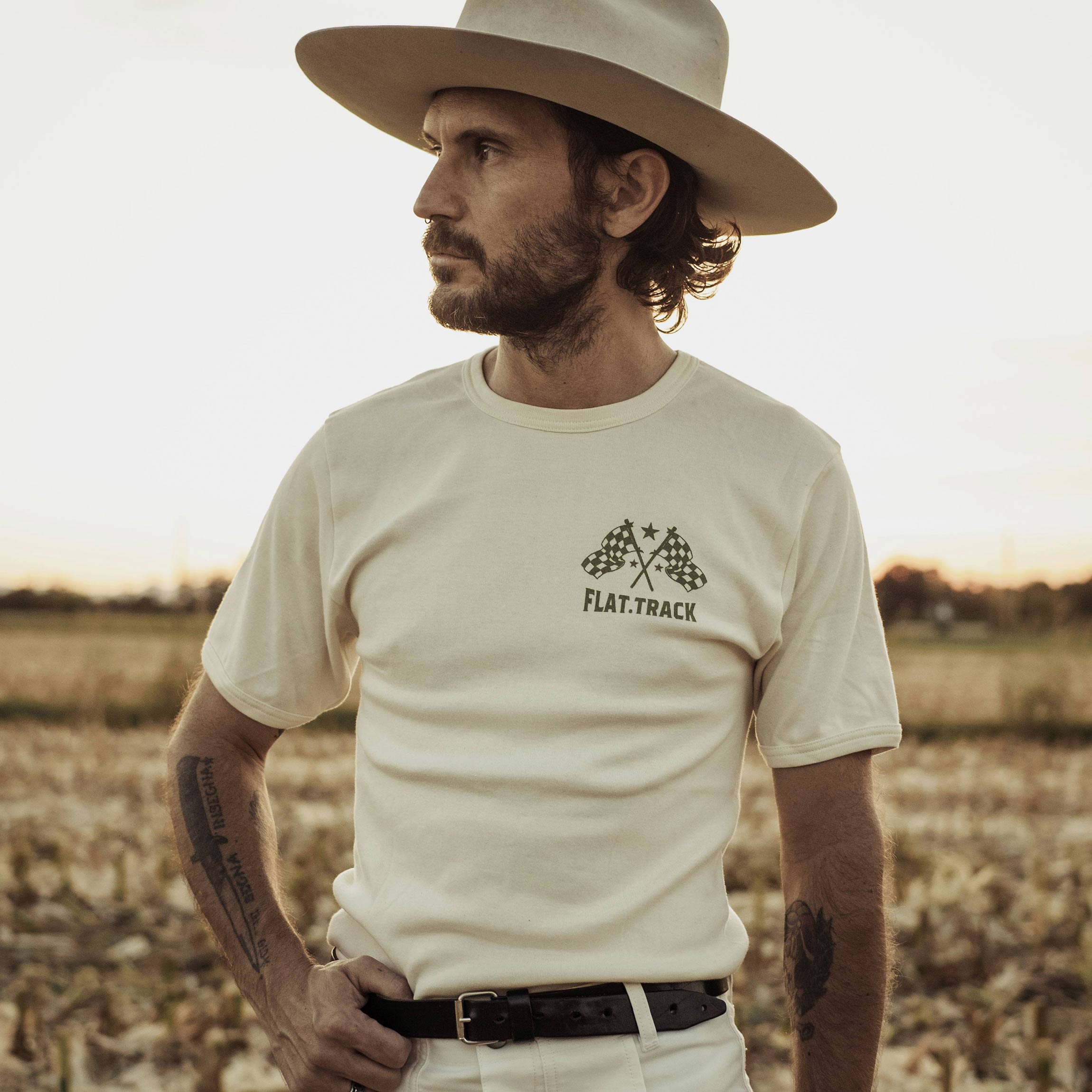 Brut Indigo - Flat track - short sleeve