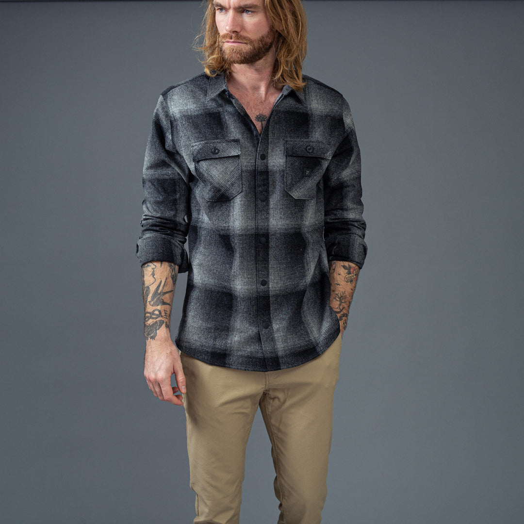 ROARK X PENDLETON - NORDSMAN CHARCOAL - 100% Wool