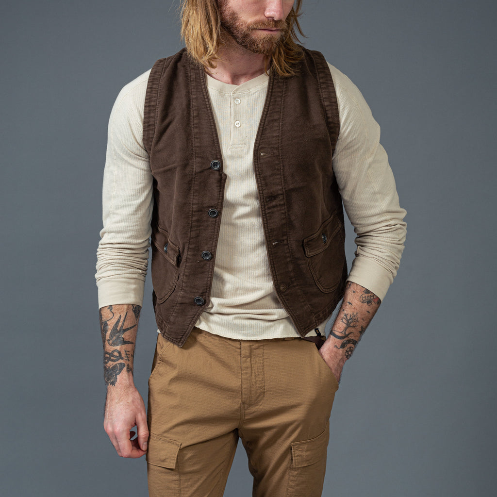 CHESAPEAKE'S - Vest -"St. Michal"Moleskin - Brown