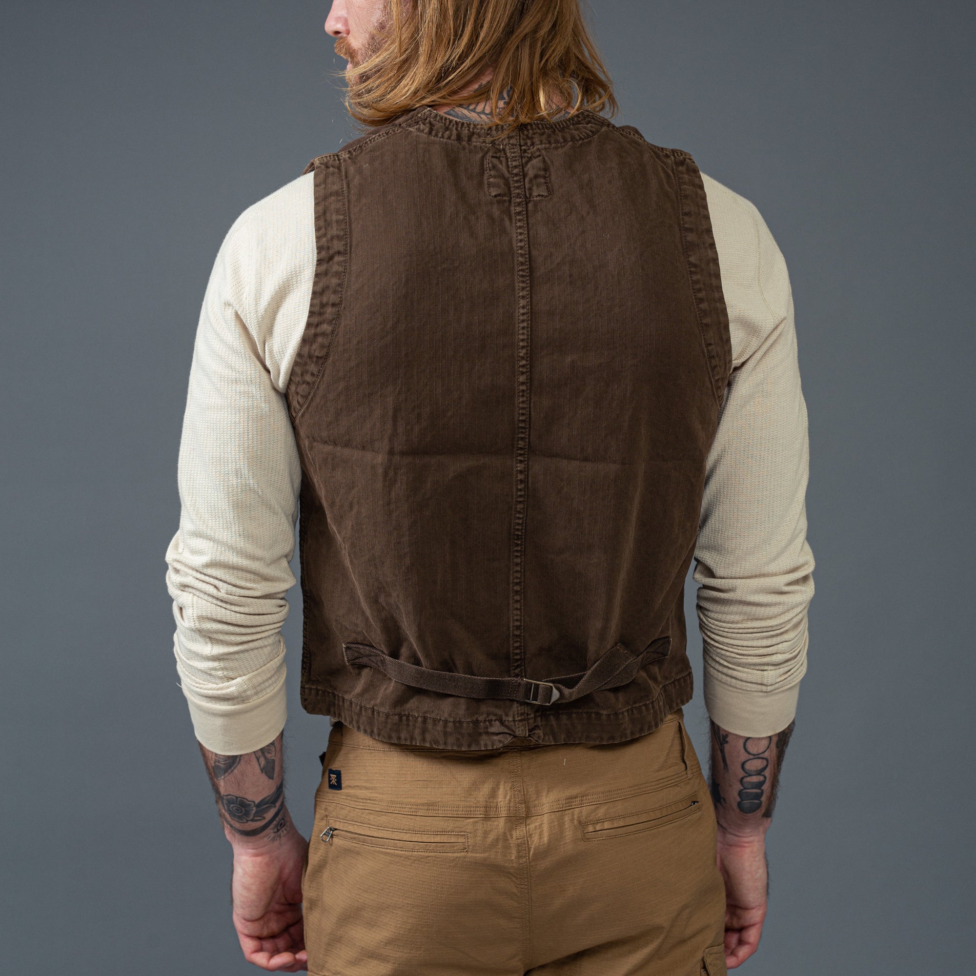 CHESAPEAKE'S - Vest -"St. Michal"Moleskin - Brown