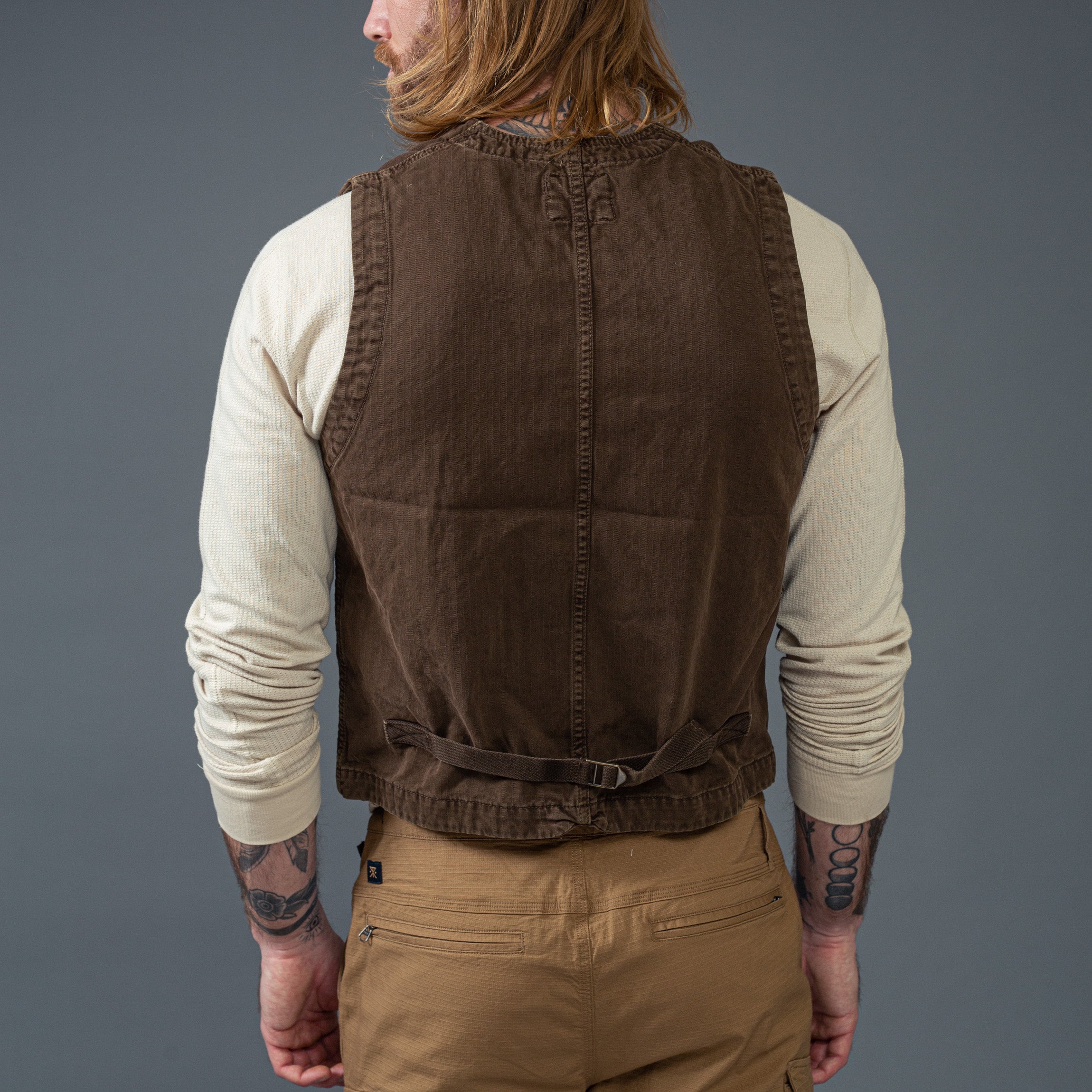 CHESAPEAKE'S - Vest -"St. Michal"Moleskin - Brown