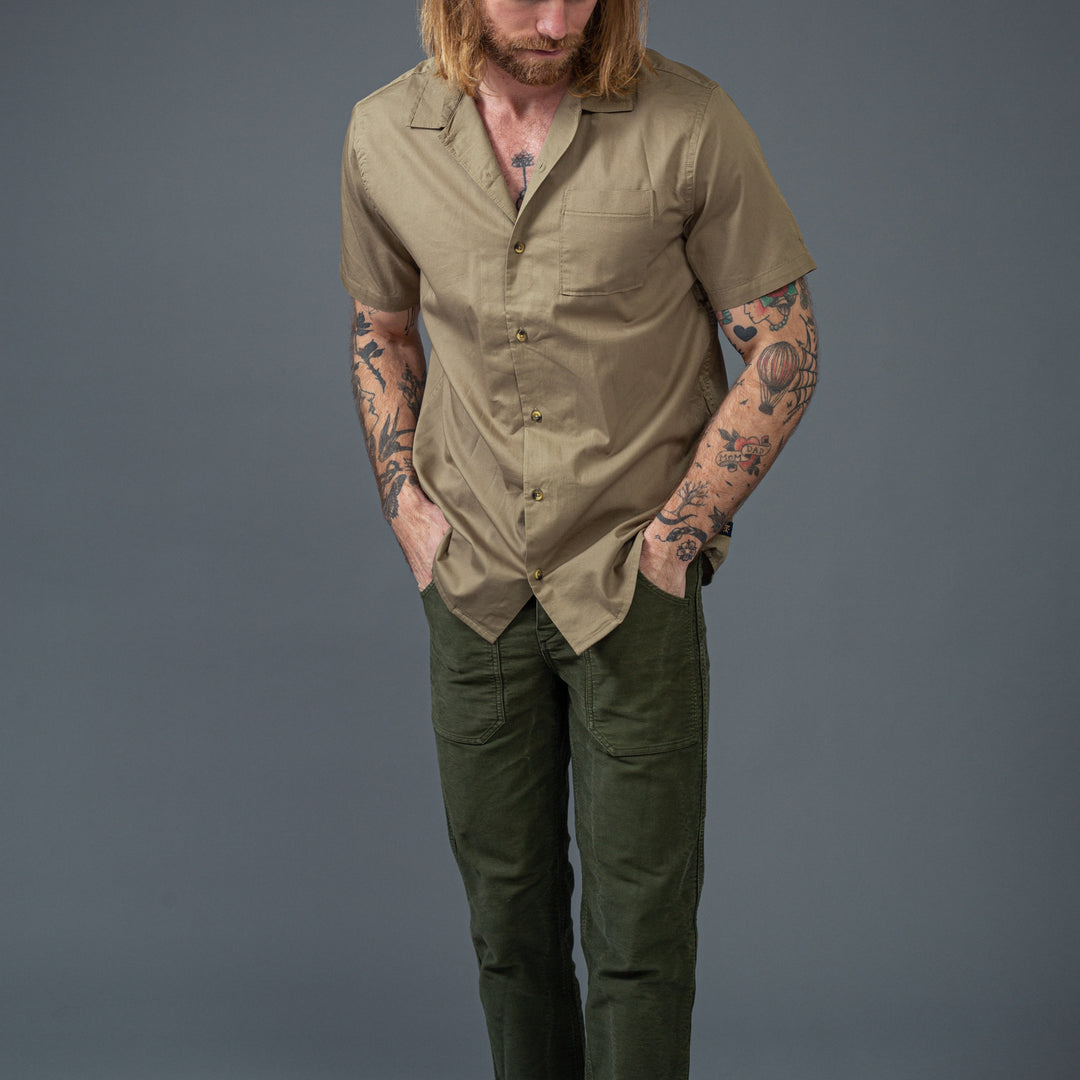 ROARK - short sleeve shirt - khaki