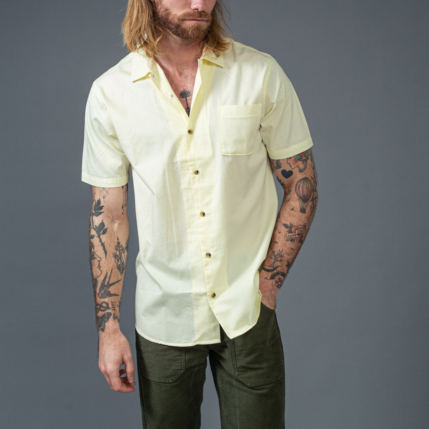 ROARK - Short-sleeved shirt - yellow