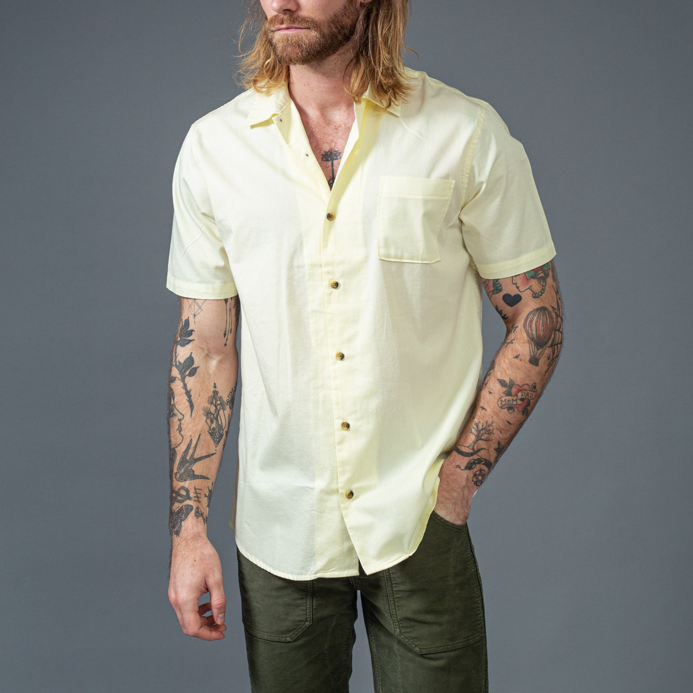 ROARK - Short-sleeved shirt - yellow