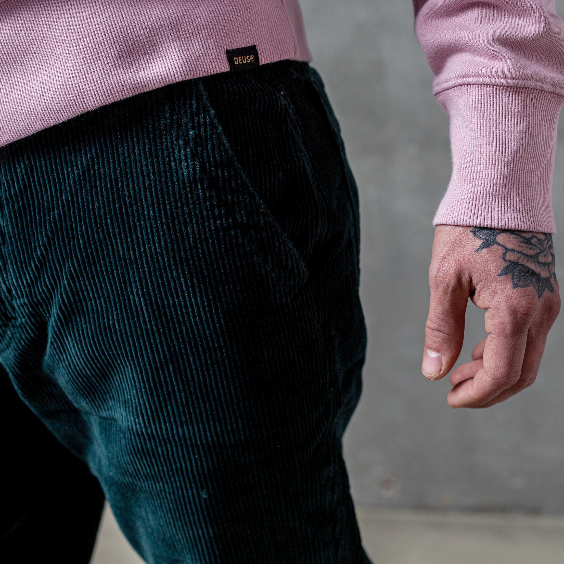 DEUS - The Jonah Cord Pant - PETROLIUM GREEN