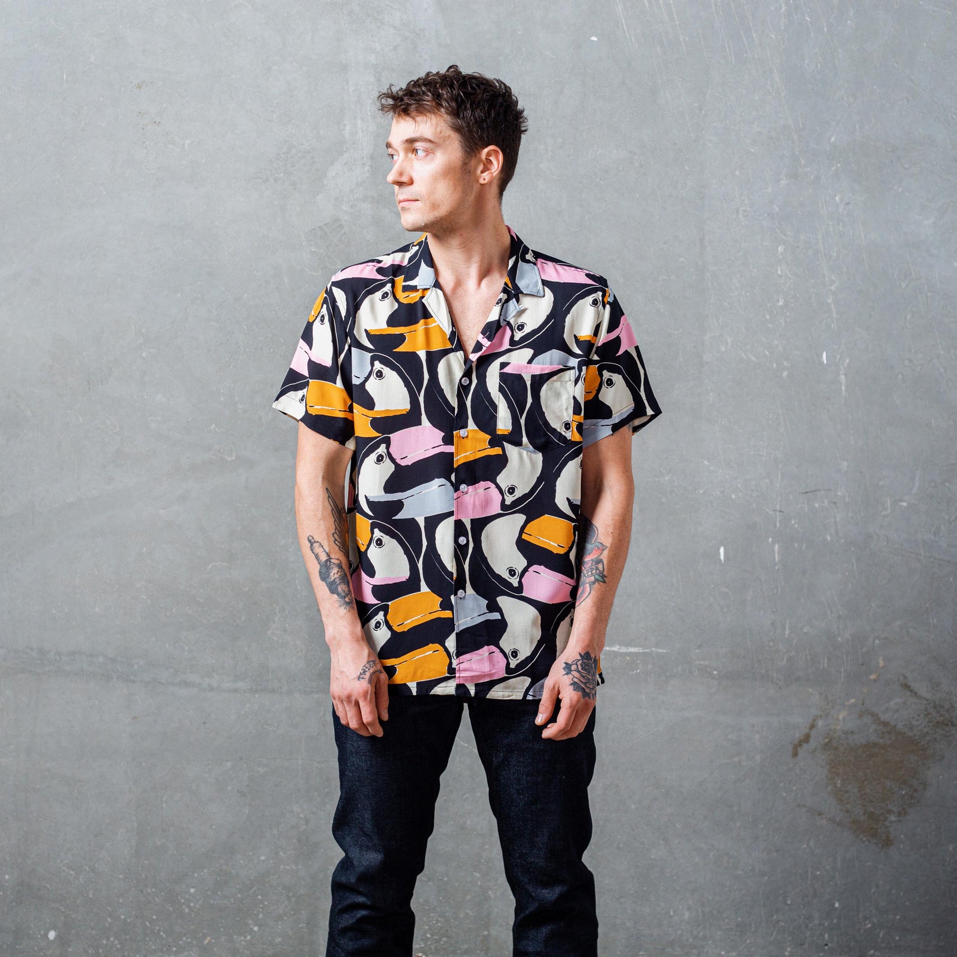 Duvin Design - Hawaiian Shirt - Toucan