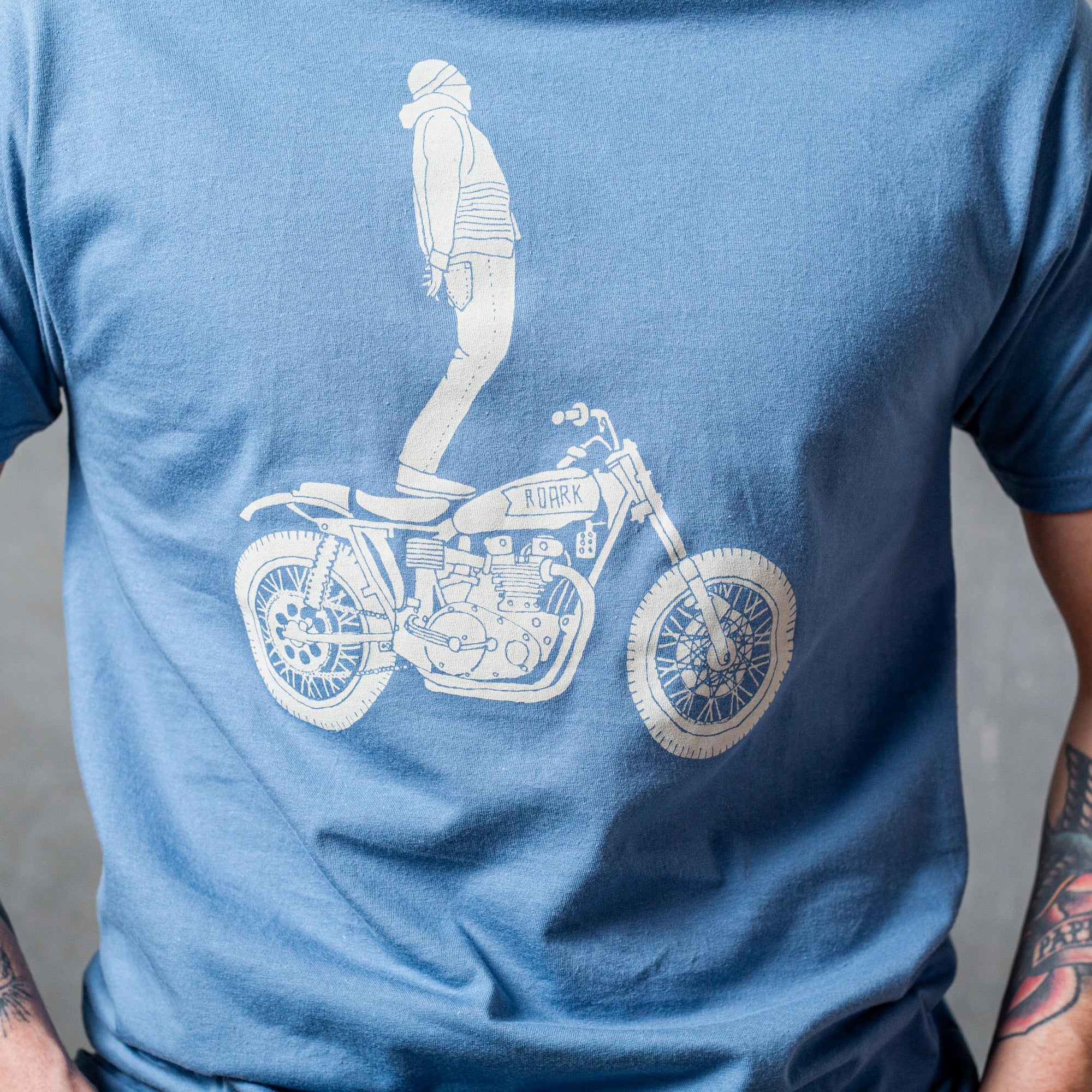 ROARK - T-shirt - GHOSTRIDER OG STEEL BLUE