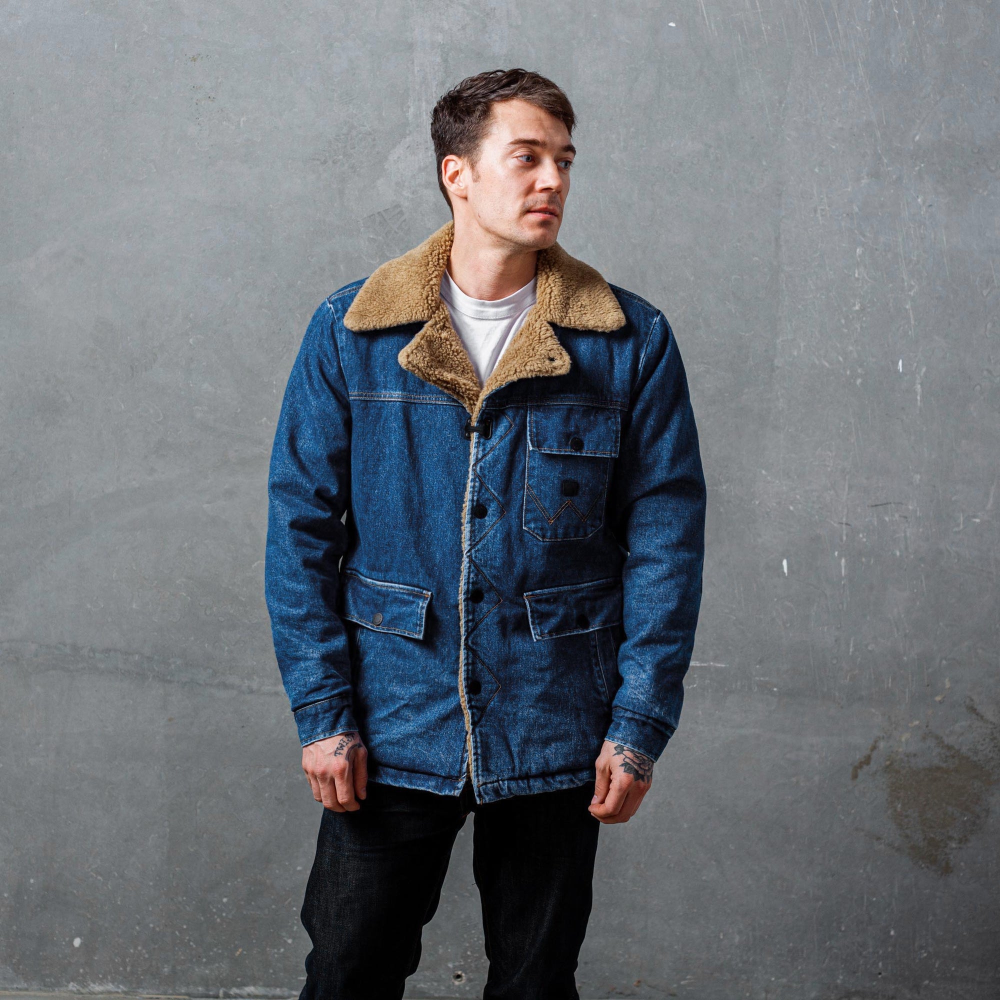 ROARK X Wrangler THE ROUNDUP JACKET ULD og DENIM