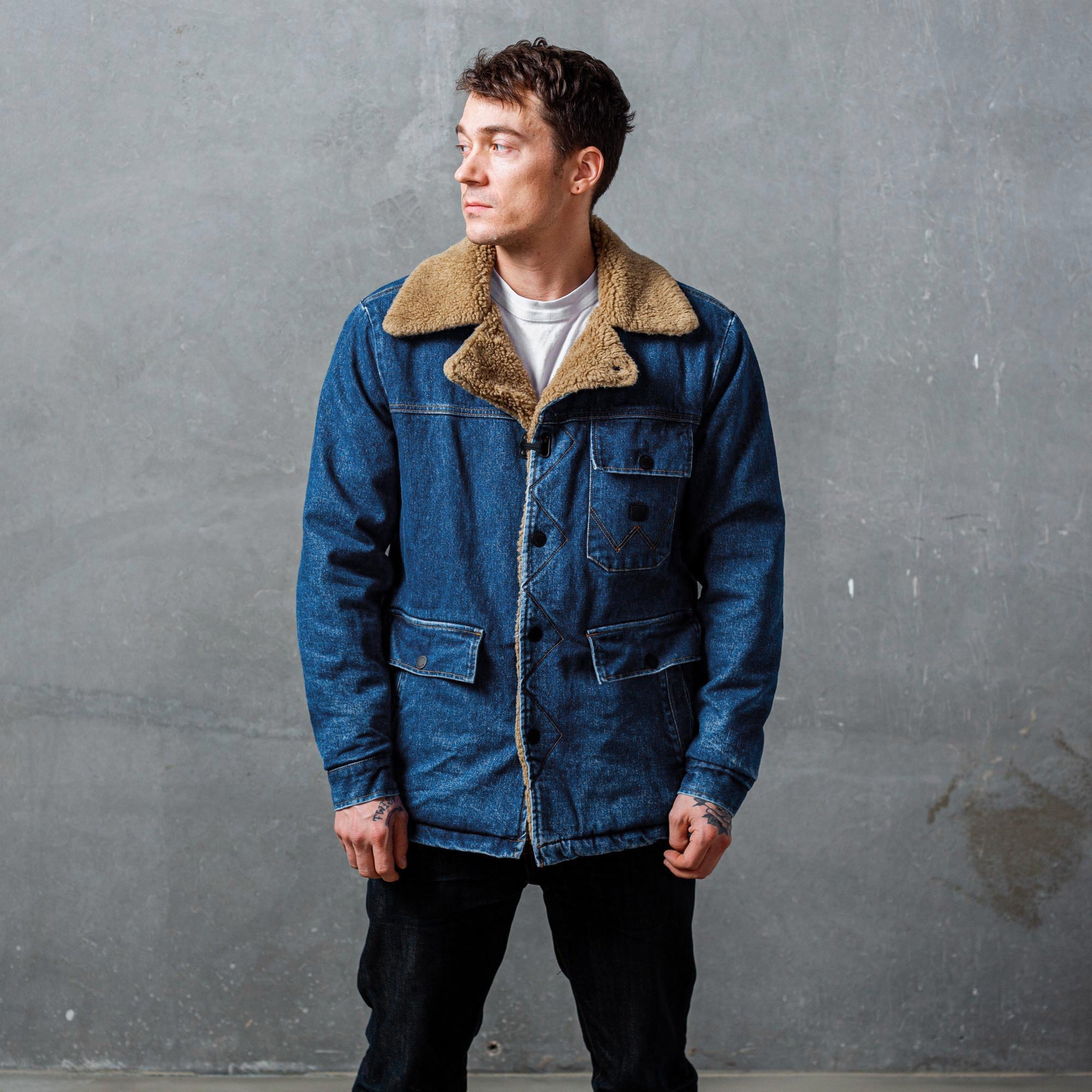ROARK X Wrangler THE ROUNDUP JACKET ULD og DENIM