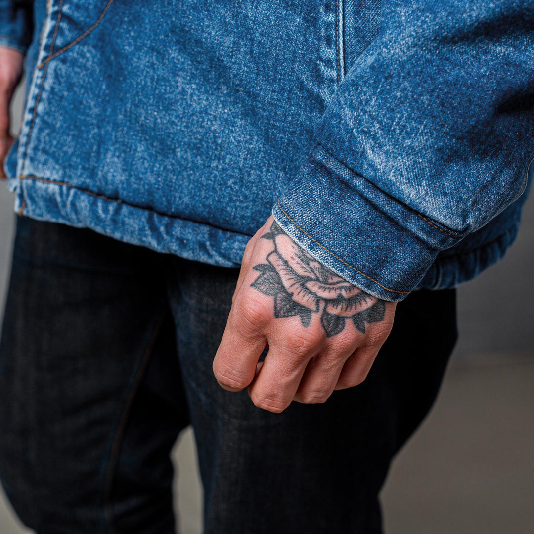 ROARK X Wrangler THE ROUNDUP JACKET WOOL and DENIM