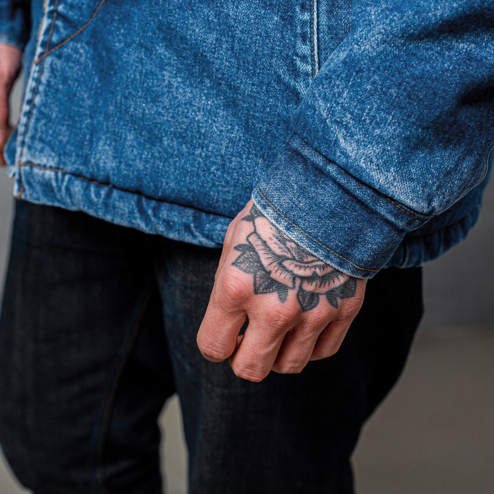 ROARK X Wrangler THE ROUNDUP JACKET WOOL and DENIM