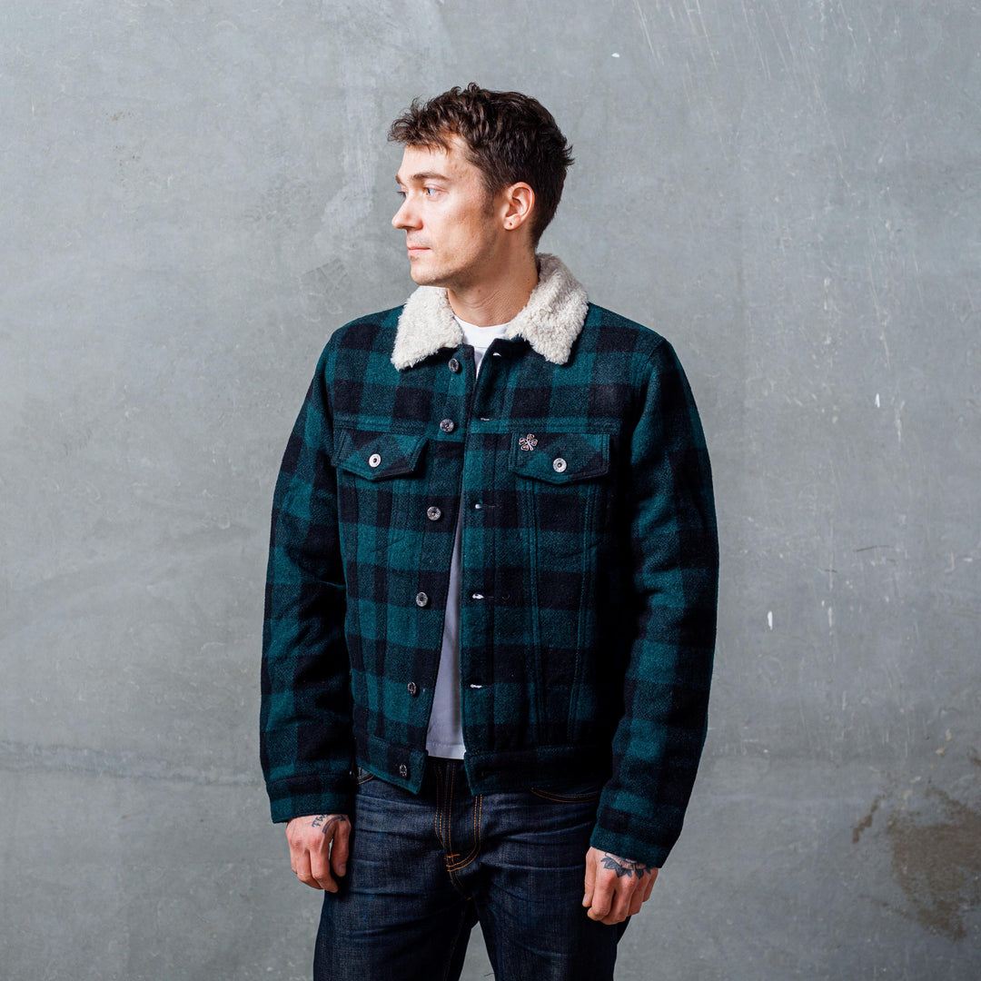 DEUS EX MACHINA - Mikey Plaid Trucker - Green Plaid