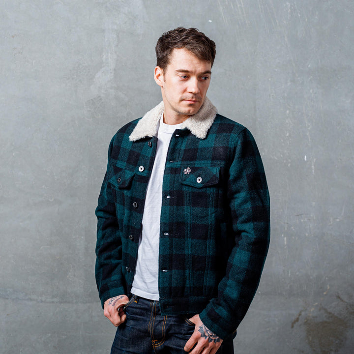 DEUS EX MACHINA - Mikey Plaid Trucker - Green Plaid