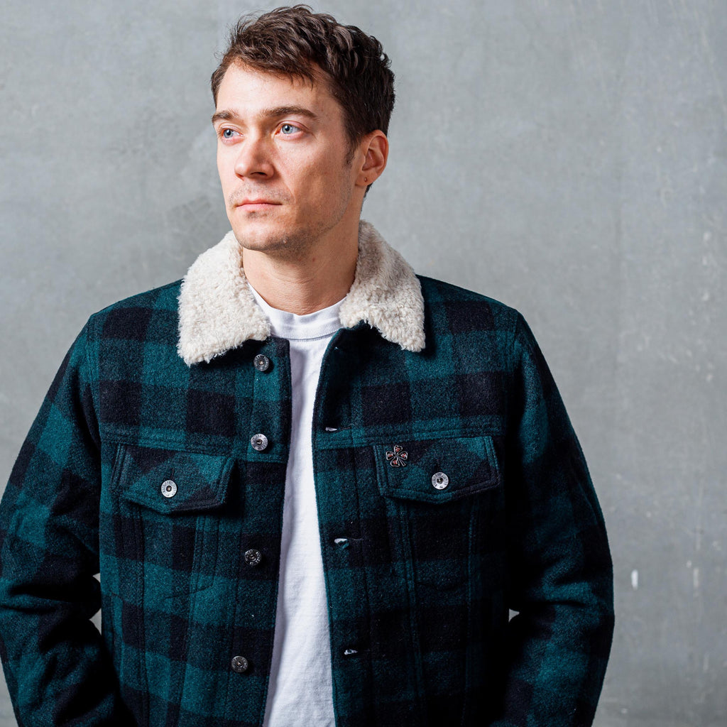 DEUS EX MACHINA - Mikey Plaid Trucker - Green Plaid