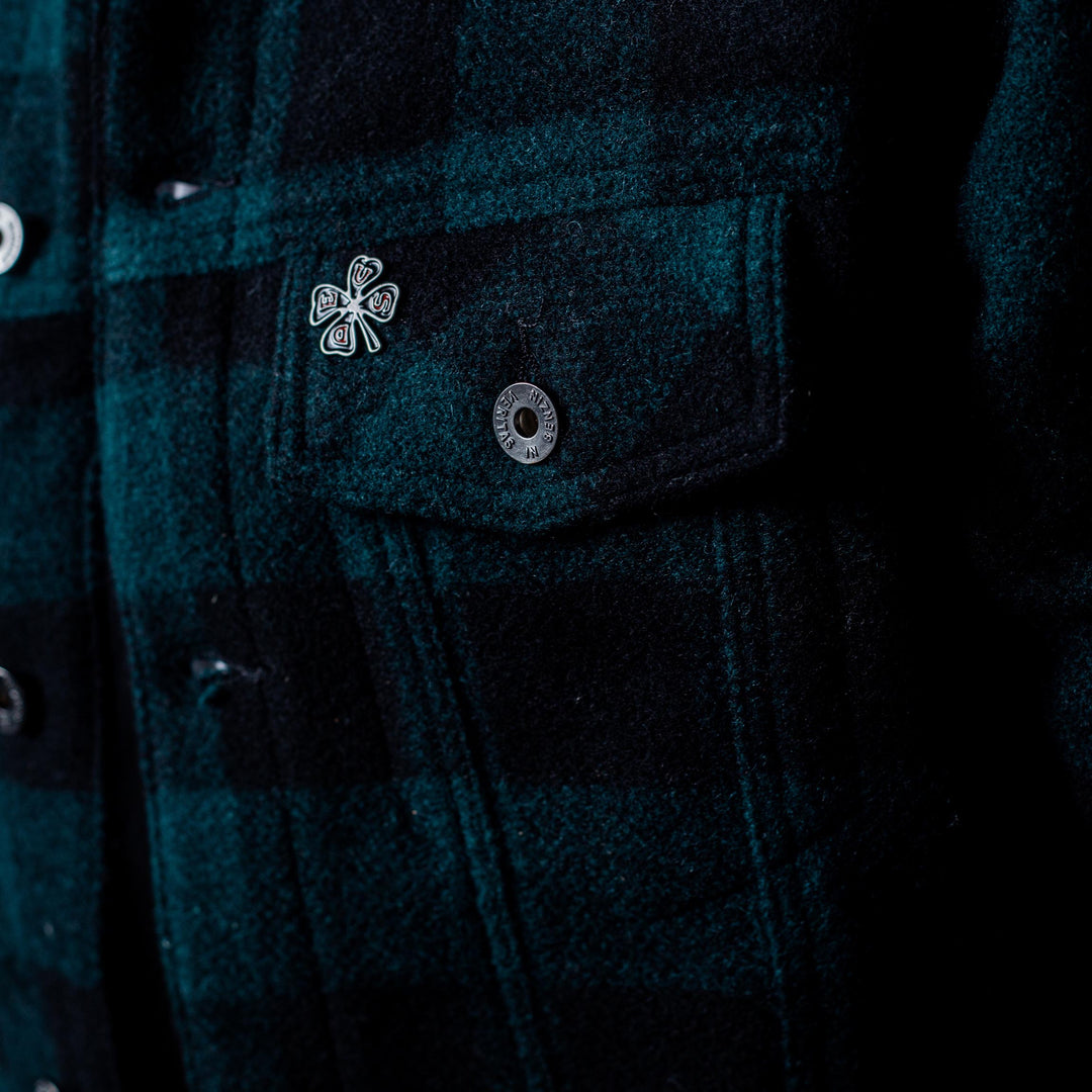 DEUS EX MACHINA - Mikey Plaid Trucker - Green Plaid