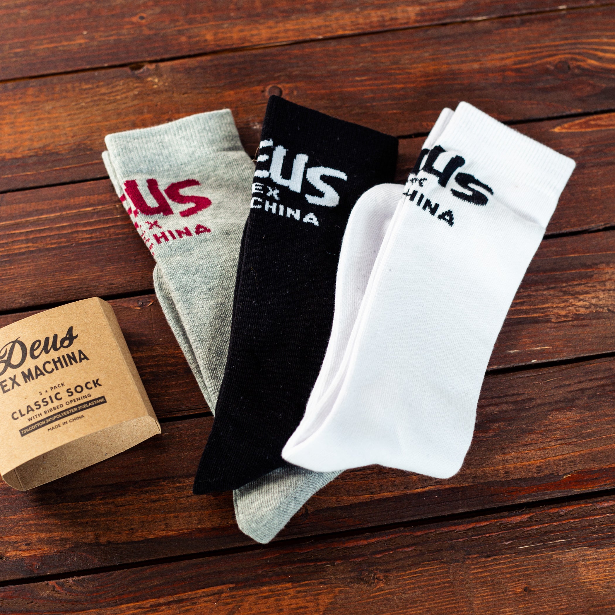 Deus Ex Machina - Curvy Sock - 3 Pack Multi