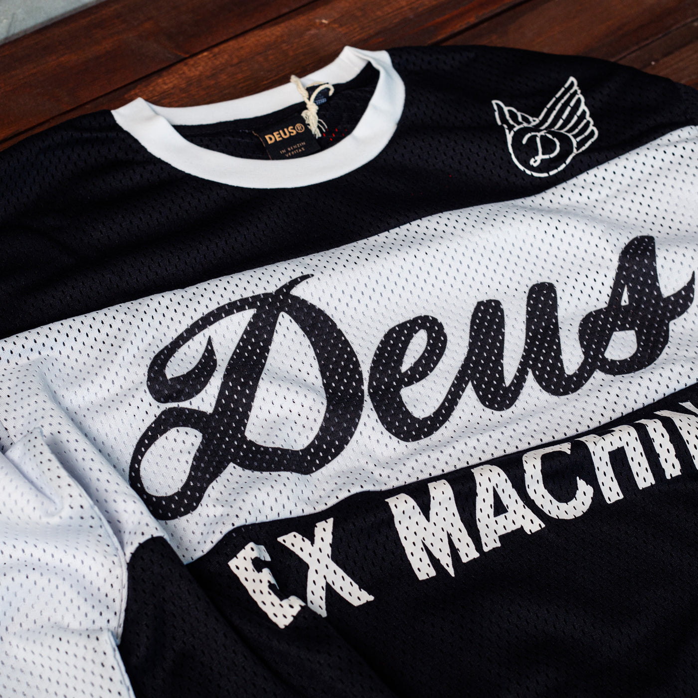 DEUS EX MACHINA - Black/White - Saber Moto Jersey