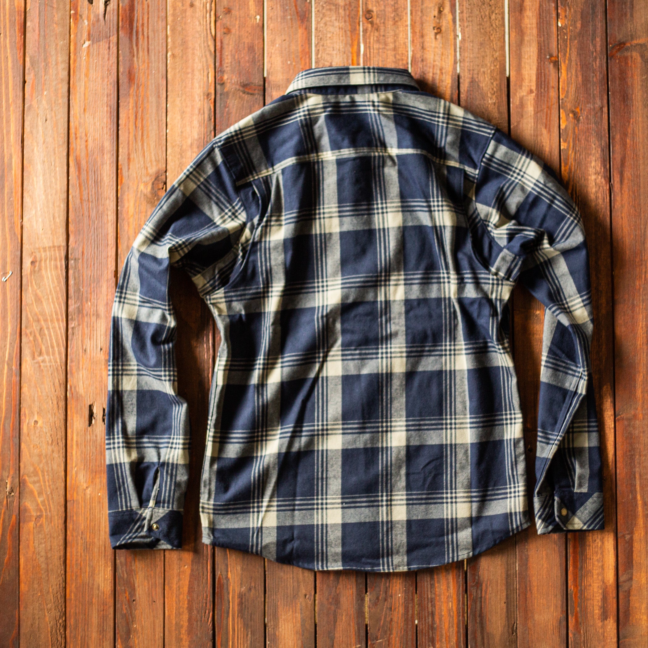 Roark - Diablo Long Sleeve Flannel - SAND/BLUE