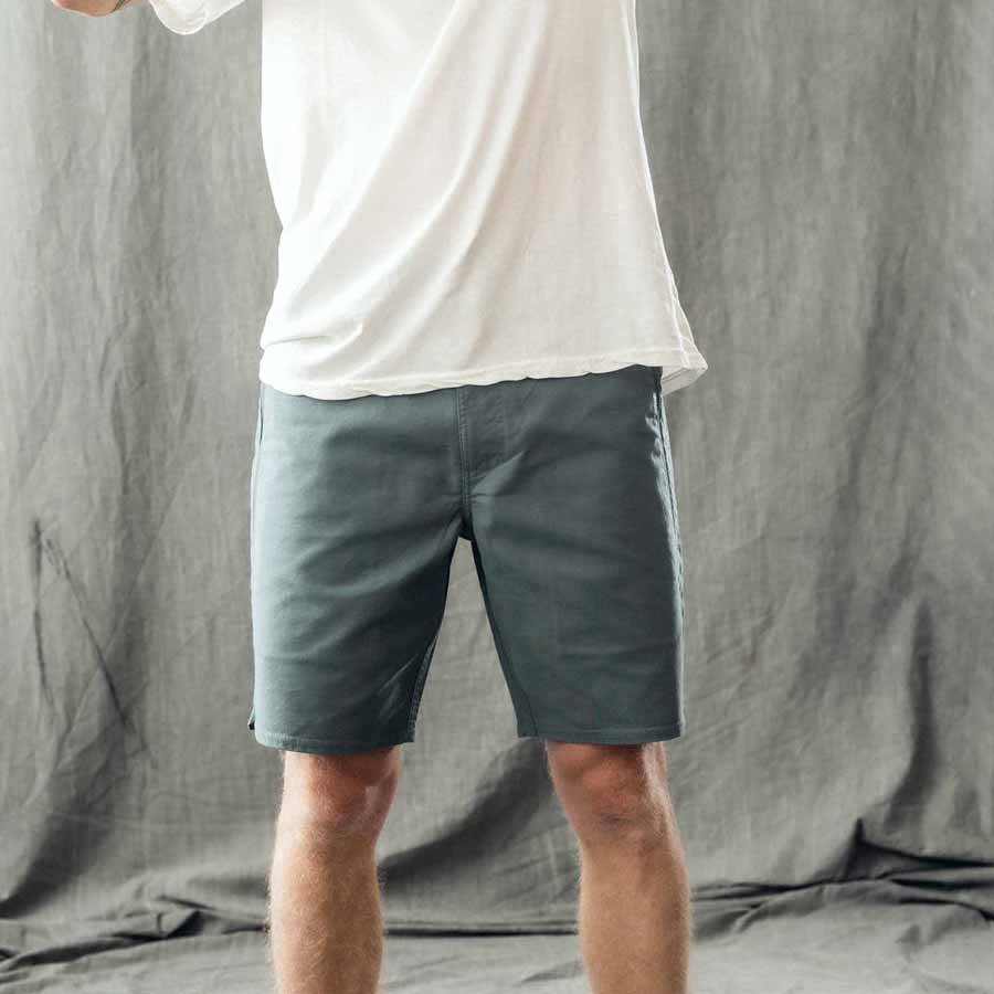 Shorts - layover 2.0 - gray blue/turquoise