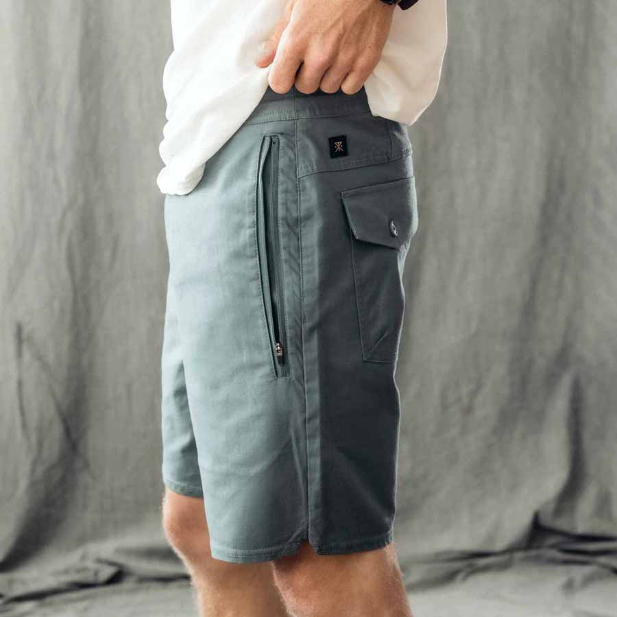 Shorts - layover 2.0 - gray blue/turquoise