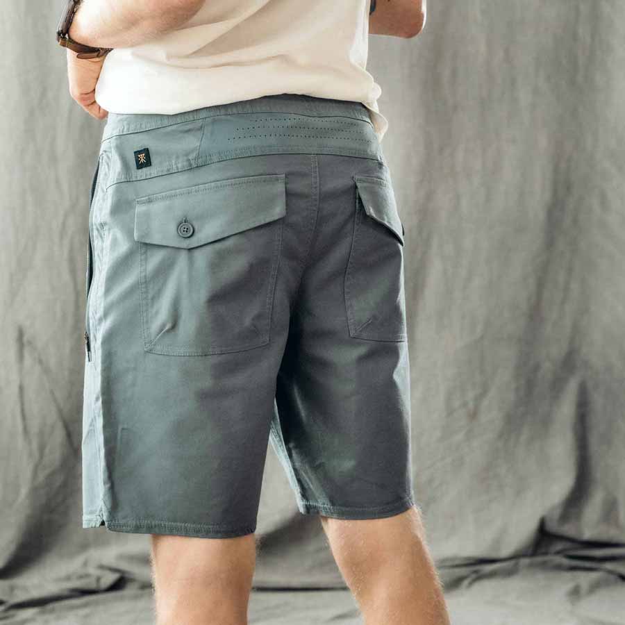 Shorts - layover 2.0 - gray blue/turquoise