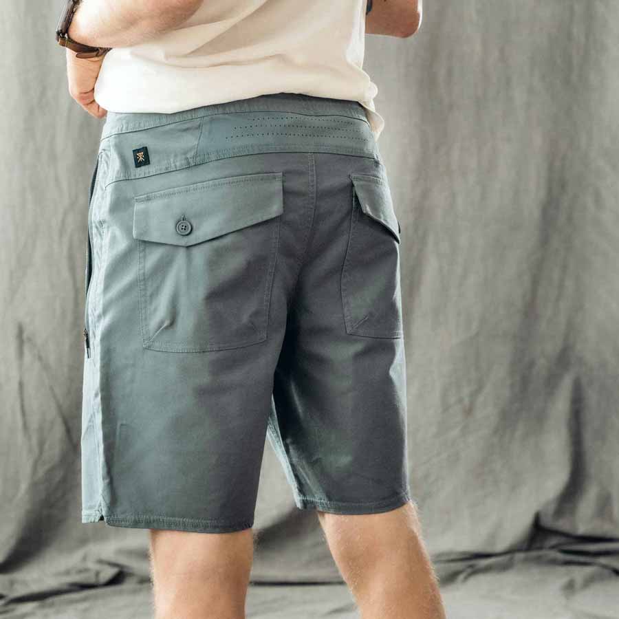 Shorts - layover 2.0 - grå blå/turkis