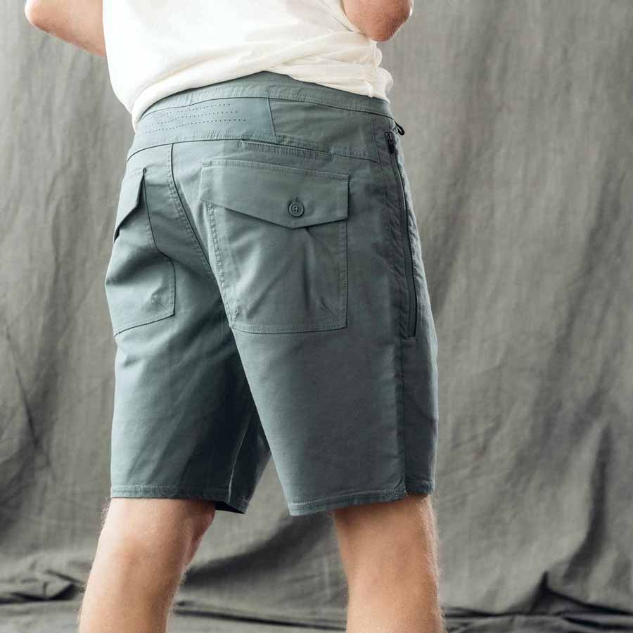 Shorts - layover 2.0 - gray blue/turquoise