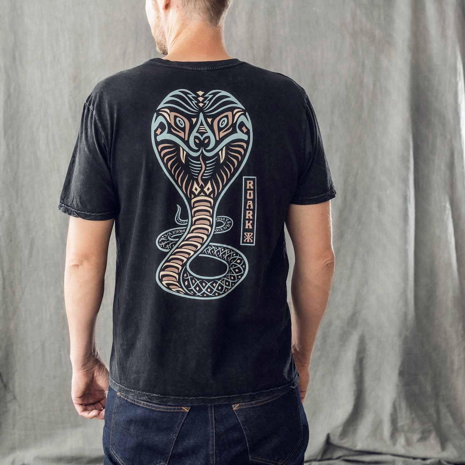 T-shirt Cobra gray heavy washed