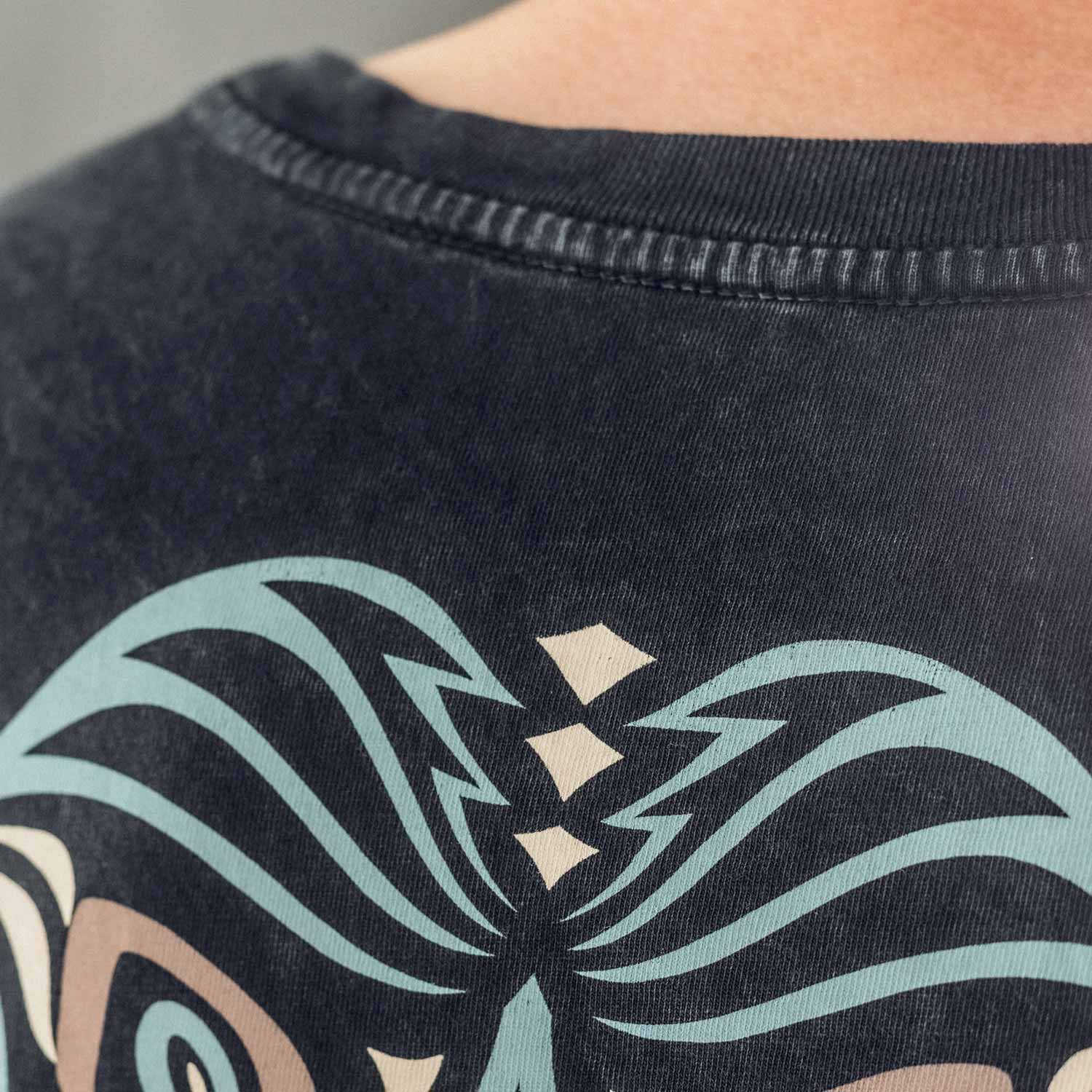 T-shirt Cobra gray heavy washed