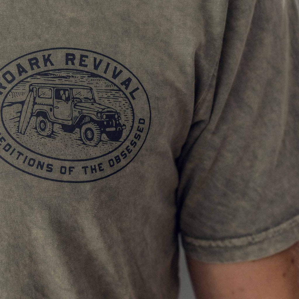 T-shirt - Expeditions of the obsessed - gray washed