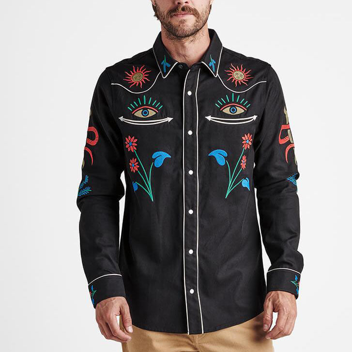 ROARK -"On The Range"Long Sleeve Shirt - Black