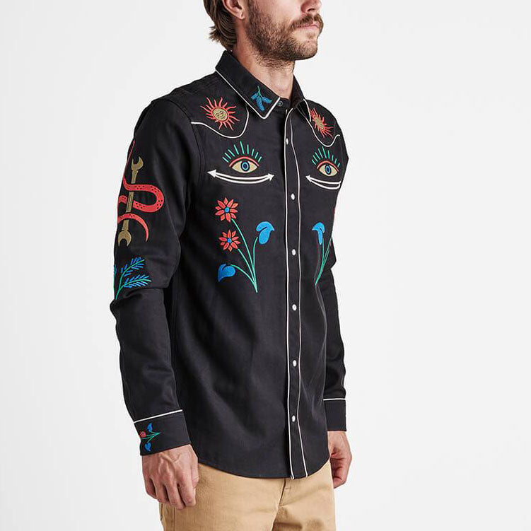 ROARK -"On The Range"Long Sleeve Shirt - Black