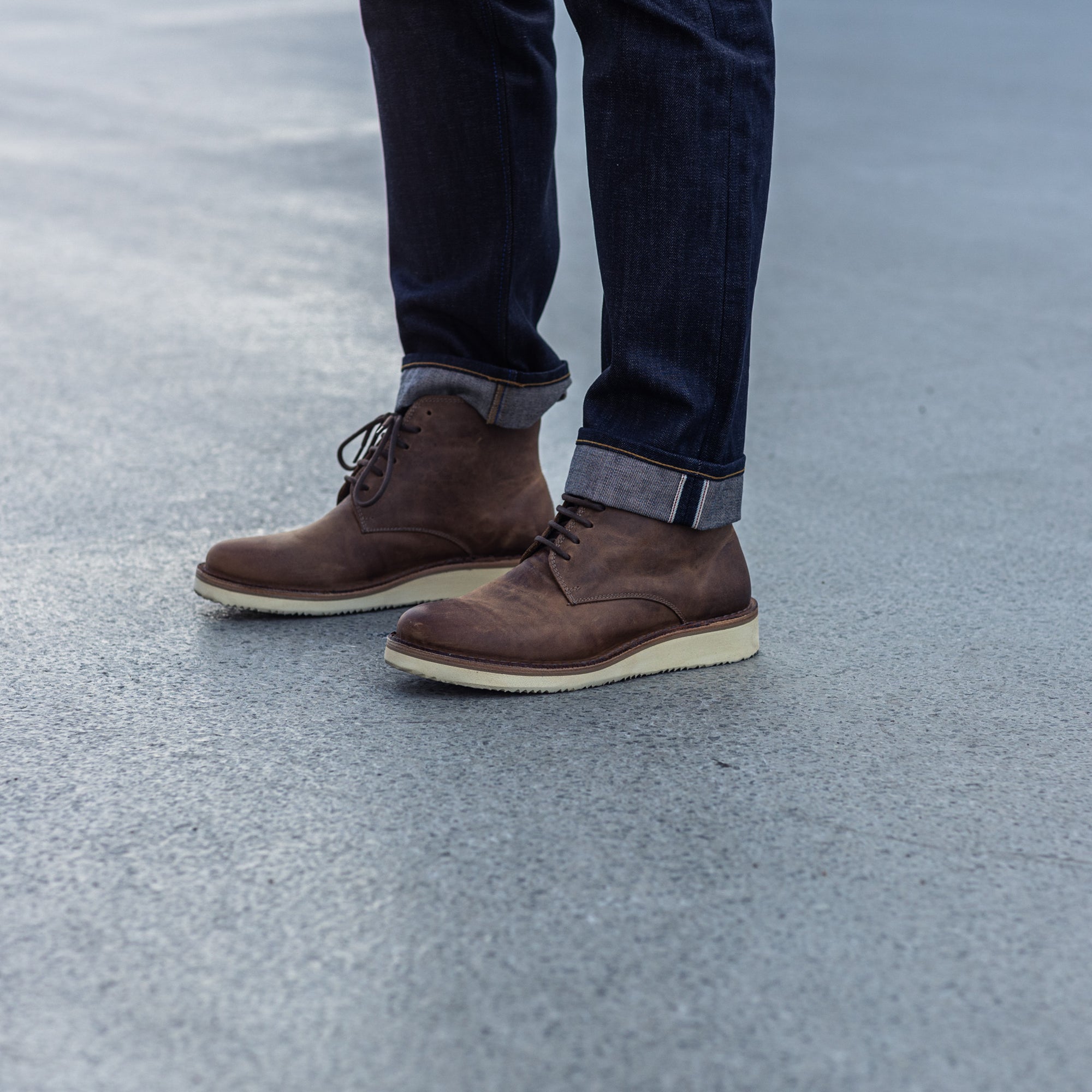 ASTORFLEX - Midflex ULTRALIGHT - Dark Chestnut Læder