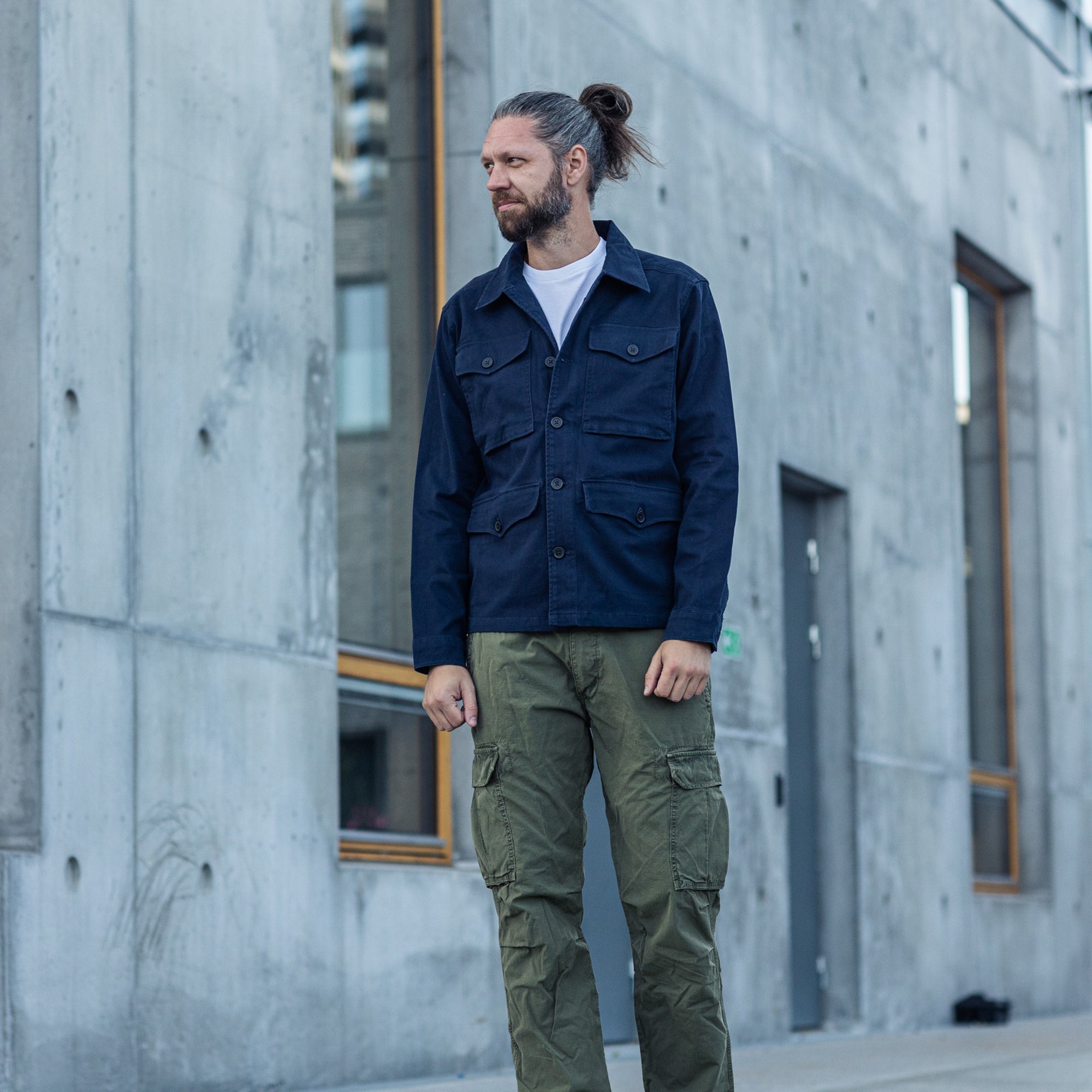 IRON & RESIN - MILITARY JACKET - NAVY