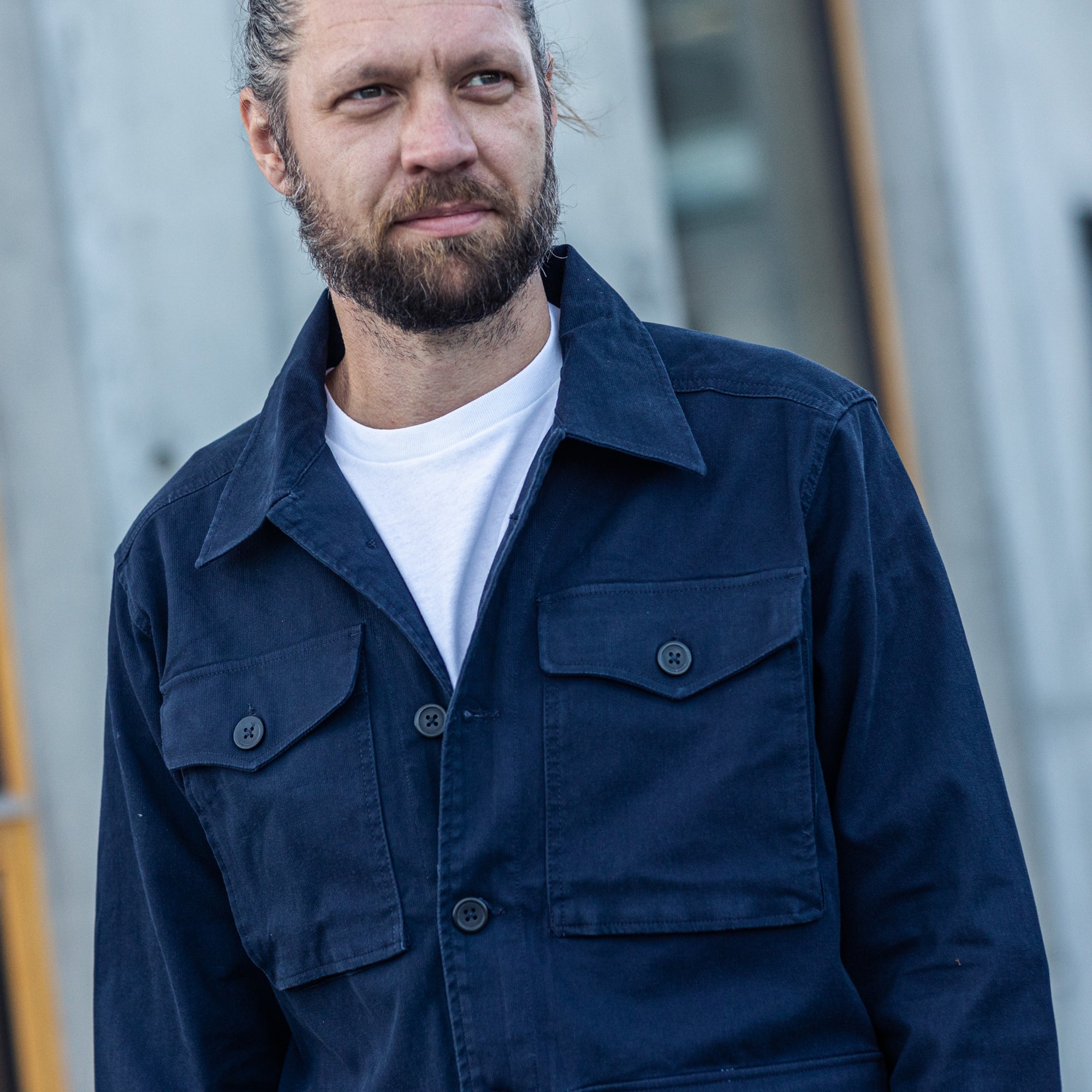 IRON & RESIN - MILITARY JACKET - NAVY